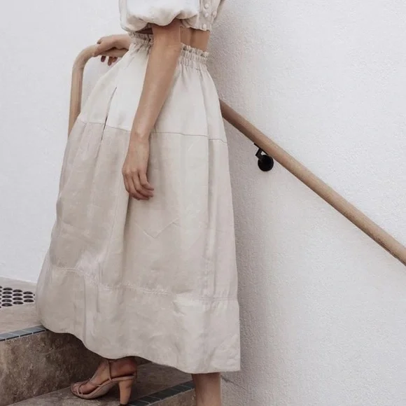 AJE Euphoria Cut Out Dress Stone • Size 8 • RRP $625 - Picture 5 of 16